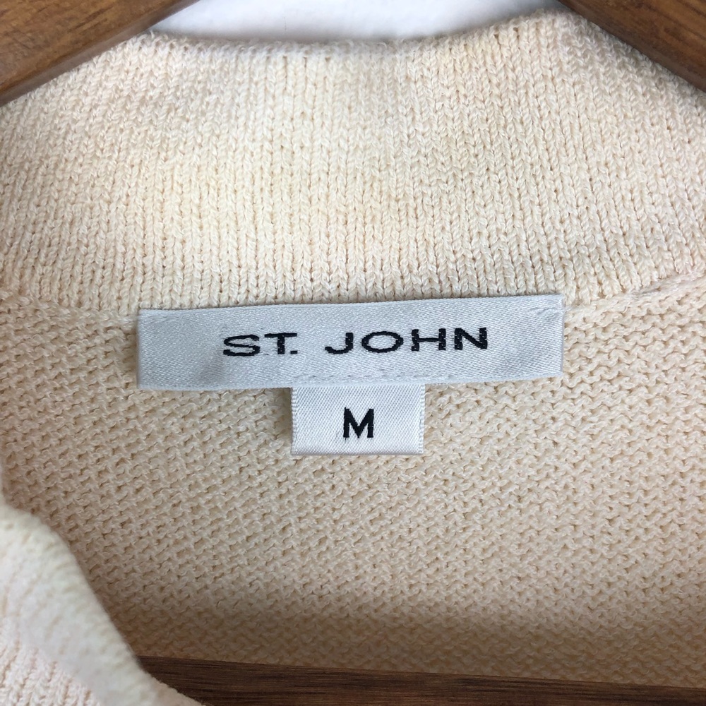 ST JOHN Sleeveless Tank Sweater and Cardigan Set - Picture 3 of 16